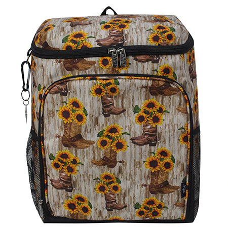 Sunflower Cowgirl boot NGIL Cooler Backpack