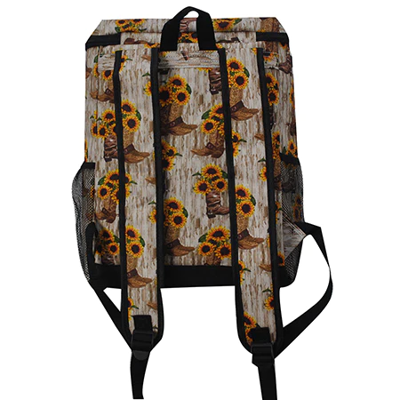 Sunflower Cowgirl boot NGIL Cooler Backpack